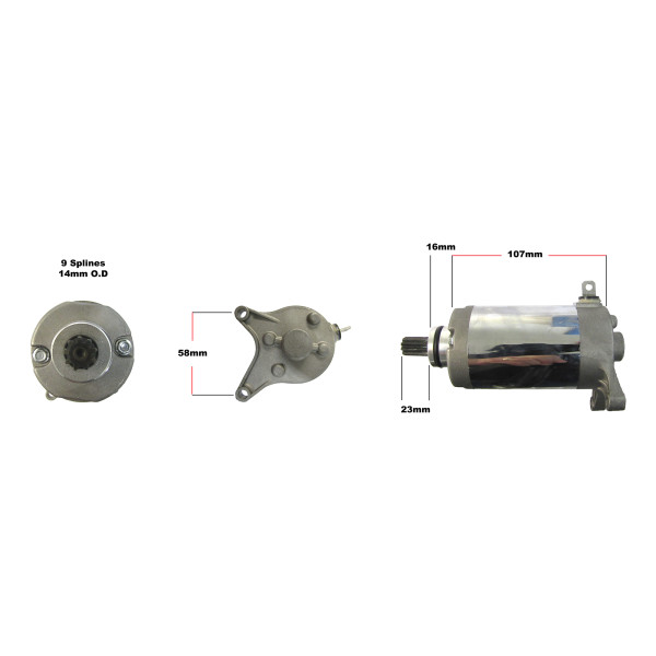 Hi Level Starter motor xv250/xv125 virago